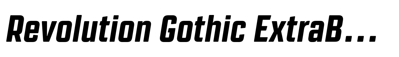 Revolution Gothic ExtraBold Italic